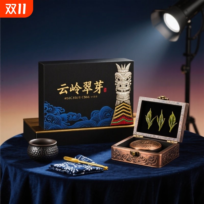 明前特级云岭翠芽绿茶袋装自己喝浓香型耐泡散装口粮茶吉珂拉7-2