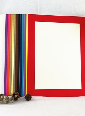 儿童美术彩色卡纸相框 8开4K画框简易A4a3纸画框油画棒框挂墙