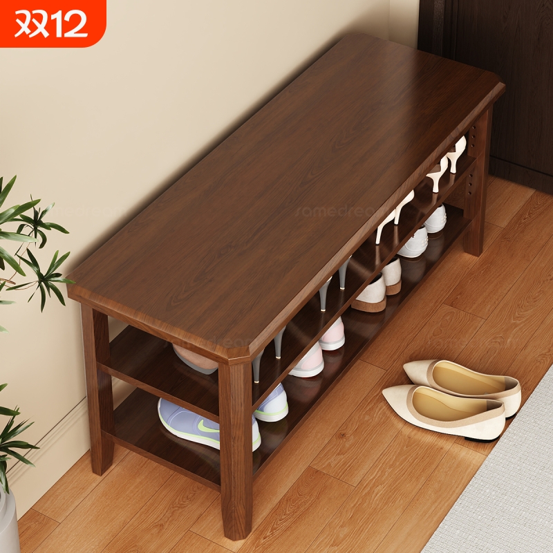 实木鞋架多层家用门口换鞋