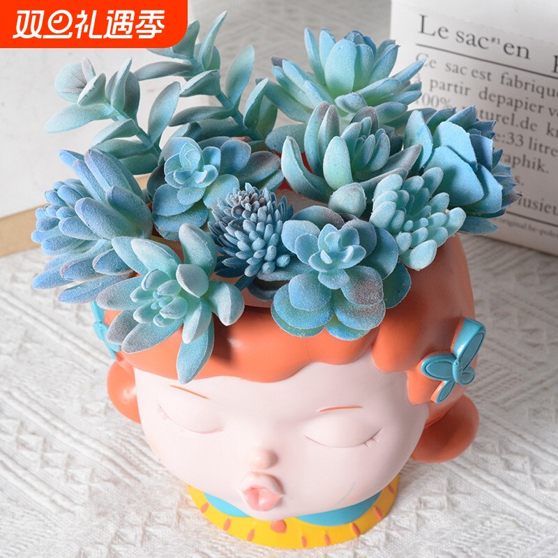 仿真多肉植物绿植盆景装饰品种颜色齐全室内家居摆件组合色系套装