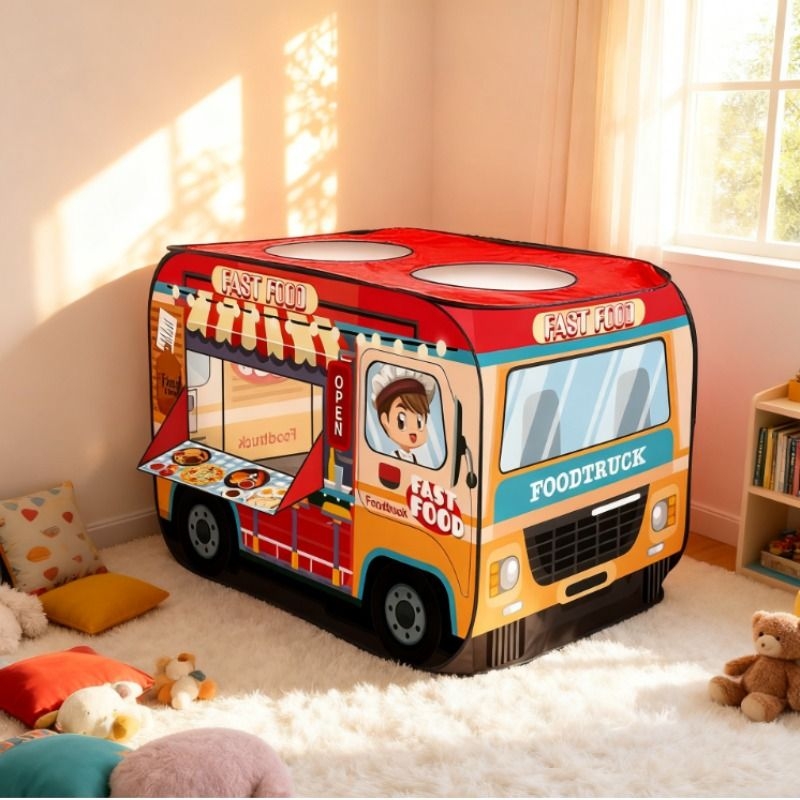 儿童室内汽车帐篷玩具过家家公主男孩宝宝游戏屋折叠海洋球池房子