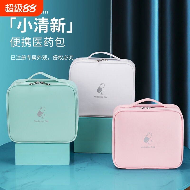 医药包急救包便携药箱布艺医药箱旅行家用收纳包大容量出门常备药图片