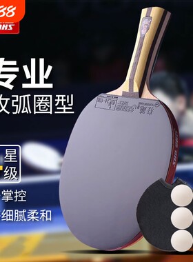 红双喜乒乓球拍三星四星专业级