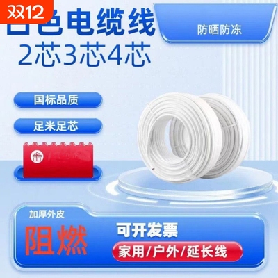 电缆线2芯3芯4芯两芯三芯两相三相11.52.546平方防冻护套跨境批发