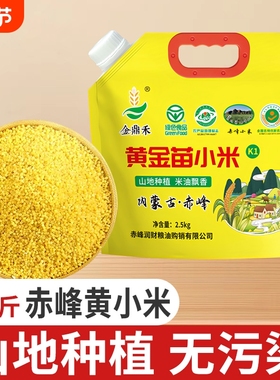 内蒙古赤峰黄小米K1熬糯粥杂粮一级2025新苗正宗婴儿黄金苗优质
