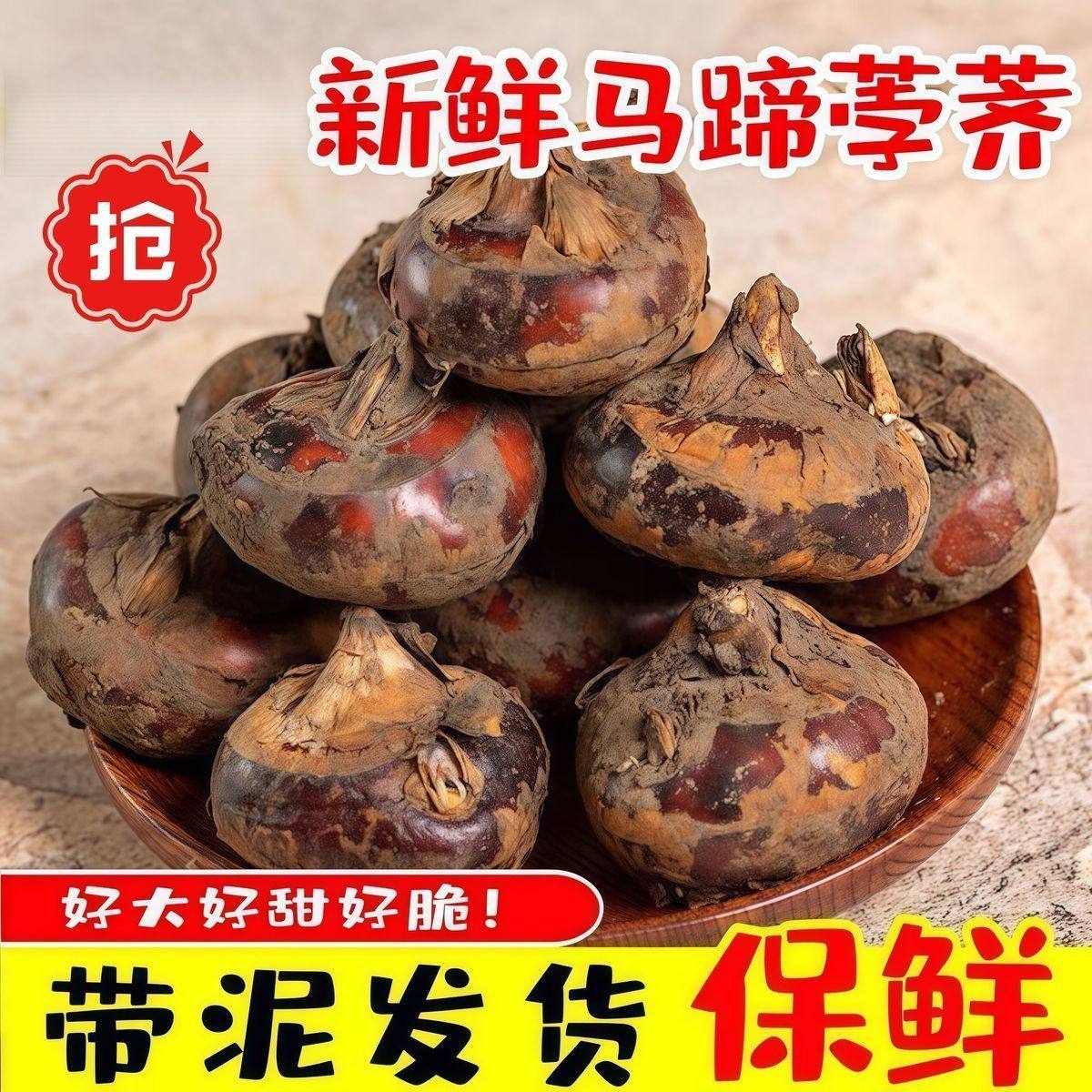 马蹄果当季现挖现发时令水果蔬菜脆甜多汁新鲜荸荠大果超甜土特产