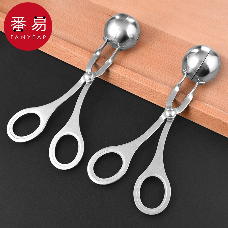 肉丸勺A1pf0-肉丸子制作器勺子不锈钢家用厨房炸肉圆捏肉圆模具