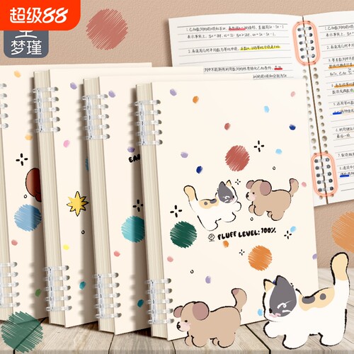 高颜值B5活页笔记本|千人加购
