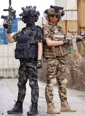儿童迷彩服威龙套装三角洲男童春夏秋冬季户外女孩军训服训练服