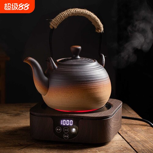 陶瓷茶壶家用耐高温电陶炉煮茶器围炉2024新款烧水壶养生壶提梁