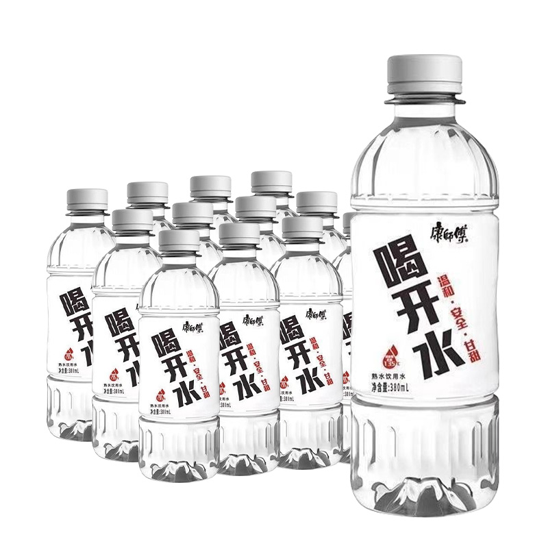 康师傅喝开水熟水家庭装非矿泉水便携旅游用水大380ml*12瓶
