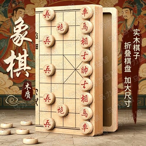 中国象棋大号带木制折叠