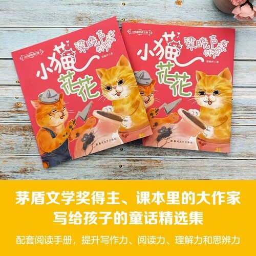 梁晓声心灵成长书系大作家的语文课小猫花花fb著短篇童话春风文艺出版社阅读精选人教写作