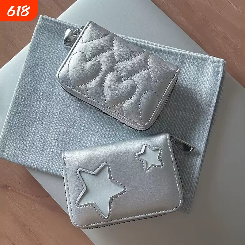 卡包女防消磁多卡位简约小清新大容量卡夹软皮小巧可爱迷你零钱包