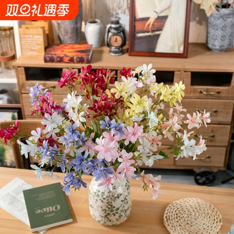 香雪兰跳舞兰仿真花家居装饰婚庆手捧花路引花墙假花MW66772