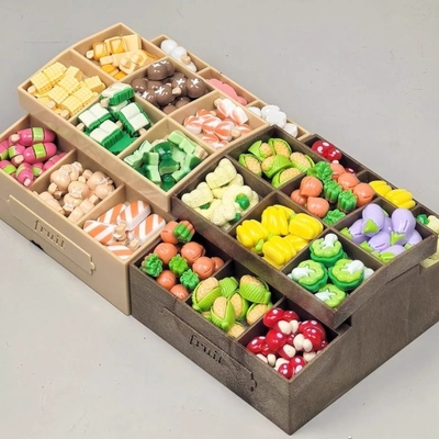 迷你仿真蔬菜架子果蔬食物模型过家家玩具超市食玩微缩场景小摆件