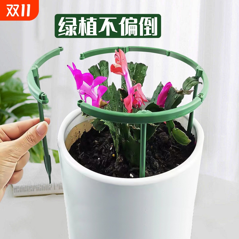 蟹爪兰花架植物拼接支架通用圆形