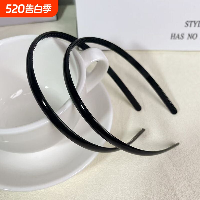 塑料发箍女2025新款韩版洗脸休闲简约带齿头箍压发神器外带短发