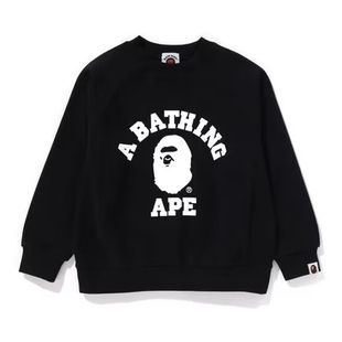 亲子装 BAPE猿人鲨鱼迷彩秋冬季 本SHARK 潮牌APE圆领卫衣重磅高版