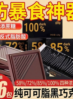 央妈推荐官方正品纯黑巧克力无糖0脂俄罗斯原装风味纯可可脂100%