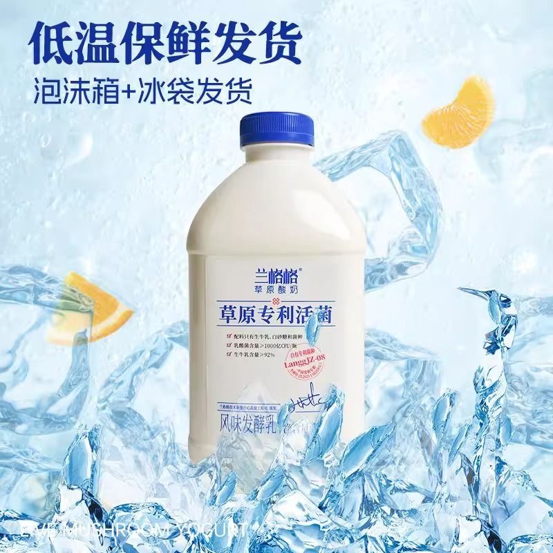 兰格格草原专利活菌低温酸奶饮品营养早餐风味发酵乳