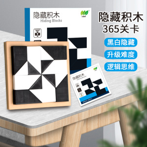 隐藏积木立体拼图益智玩具10儿童空间思维训练9桌游3-6岁以上8-14