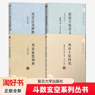 斗数玄空系列全4册紫微斗数讲义星曜性质+周易象数例解+安星法及推断实例+周易卜筮研究 复旦大学出版社周易六十四卦易学入门书籍