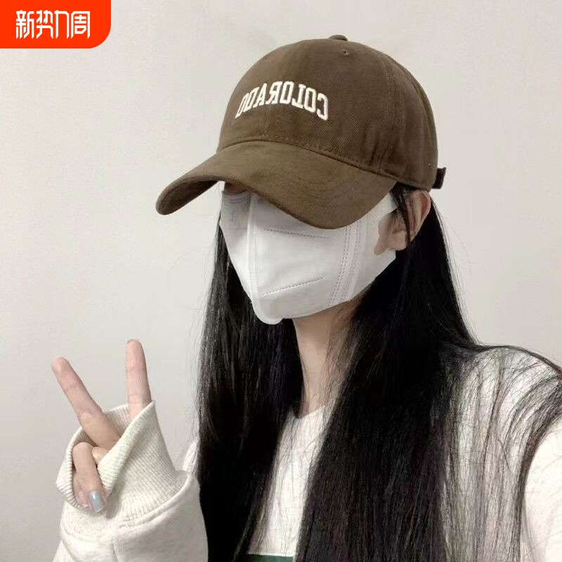 加深棒球帽子女2025新款加大美式宽帽檐大头围显脸小百搭鸭舌帽潮
