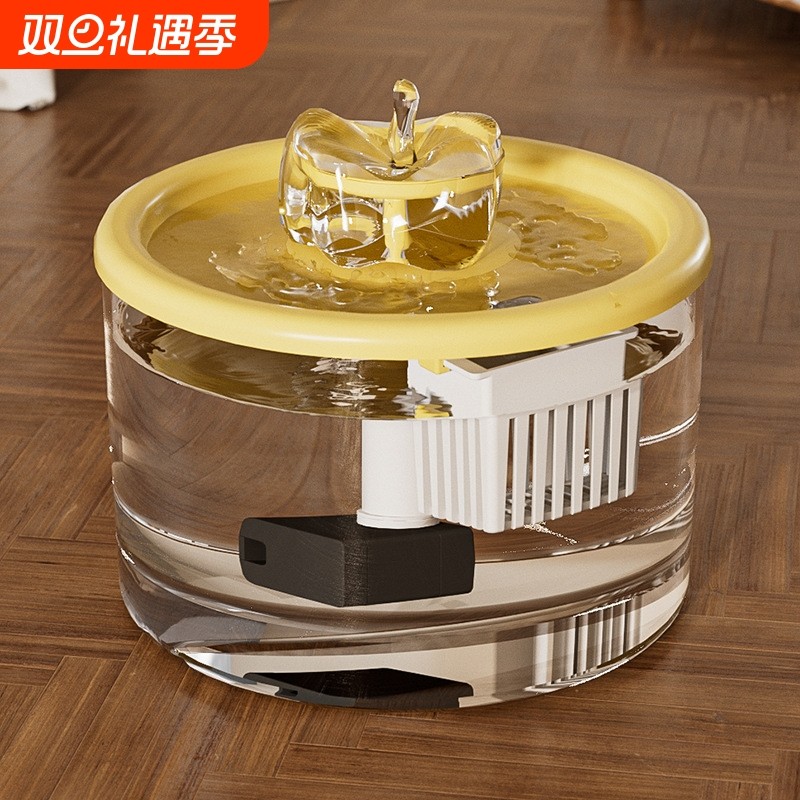 猫咪饮水机自动循环流动宠物饮水喂食器小猫喝水水盆狗狗喂水碗