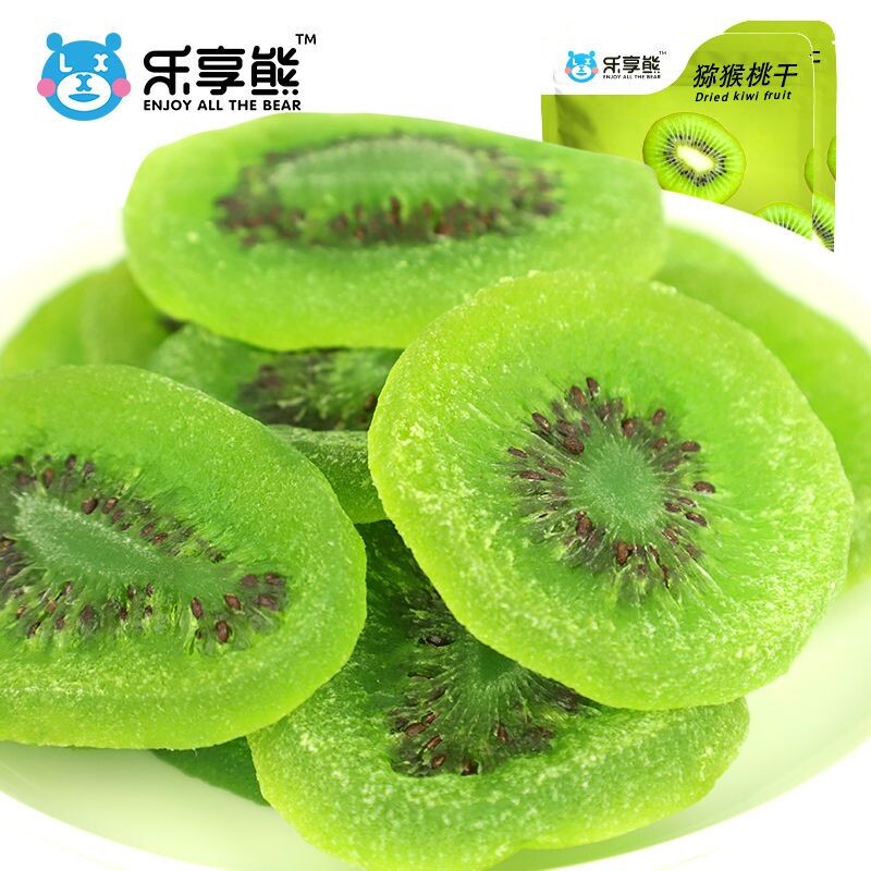 周至猕猴桃干奇异果干500g桃片水果干蜜饯果脯