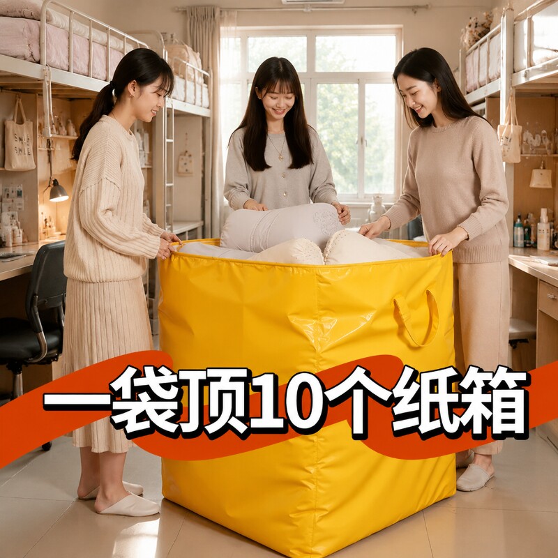 打包袋大容量开学搬家被子收纳袋宿舍加厚整理旅行袋防水结实耐用