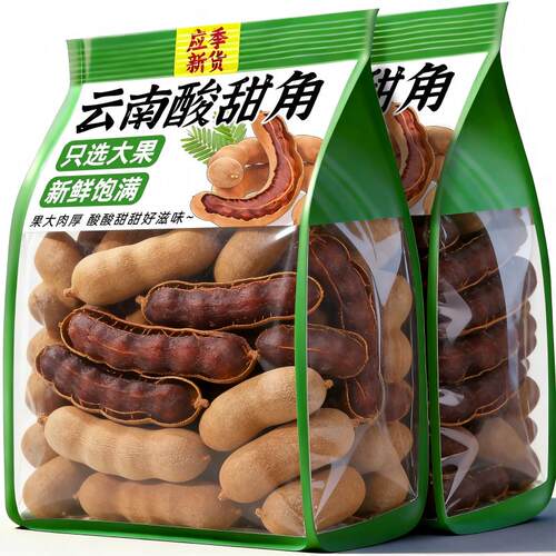 云南酸角特产酸甜角甜酸角新鲜大果甜角干孕妇零食蜜饯罗望子水果