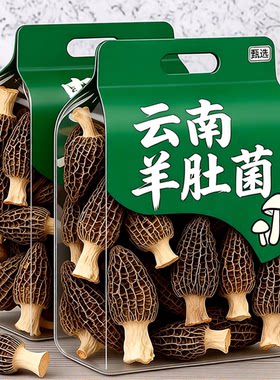 农家特产羊肚菌干货新鲜羊肚菌菇煲汤食材香菇非野生火锅美味源头