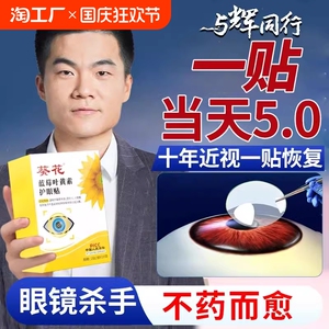 葵花蓝莓叶黄素护眼贴缓解眼疲劳儿童青少年学生冷敷眼贴冰敷眼贴