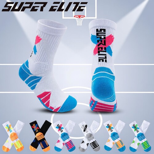 专业实战运动篮球袜男中筒长款毛巾底加厚减震耐磨防滑臭透气