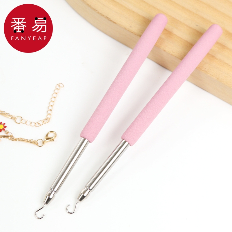 T戴手链辅助器A1pf0-可伸缩佩戴手链钩子手腕带细手链辅助器