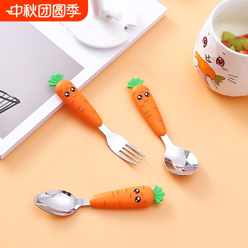 不锈钢胡萝卜叉子|超4000次加购图片