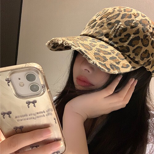 逛街女春夏季豹纹棒球帽