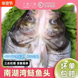 南湾湖胖头鱼白鲢鱼头鳙花鲢开片鱼头汤冷冻生鲜顺丰包邮水产鱼肉