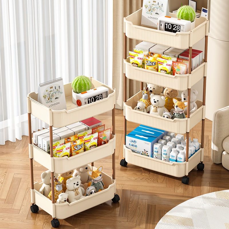 小推车置物架卧室收纳多层浴室客厅移动落地零食缝隙