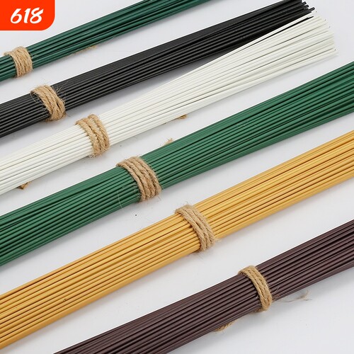 2号胶包花杆手工铁丝diy