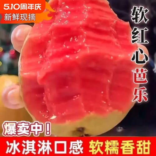 【软糯香甜】正宗广东红心芭乐