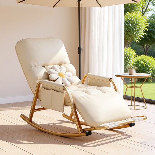 “阳台晒太阳摇摇椅”可睡觉