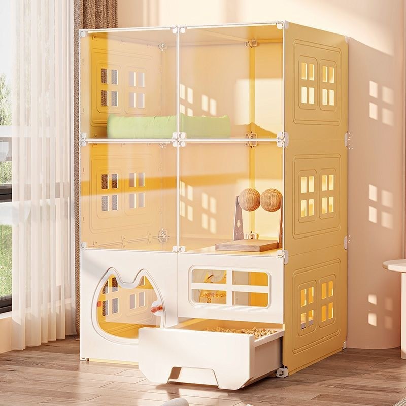 猫别墅猫形猫爬架家用室内猫笼子宠物猫屋猫舍猫柜全景猫房子猫窝