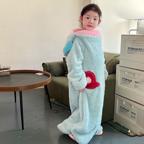加绒加厚丑鱼系列睡衣