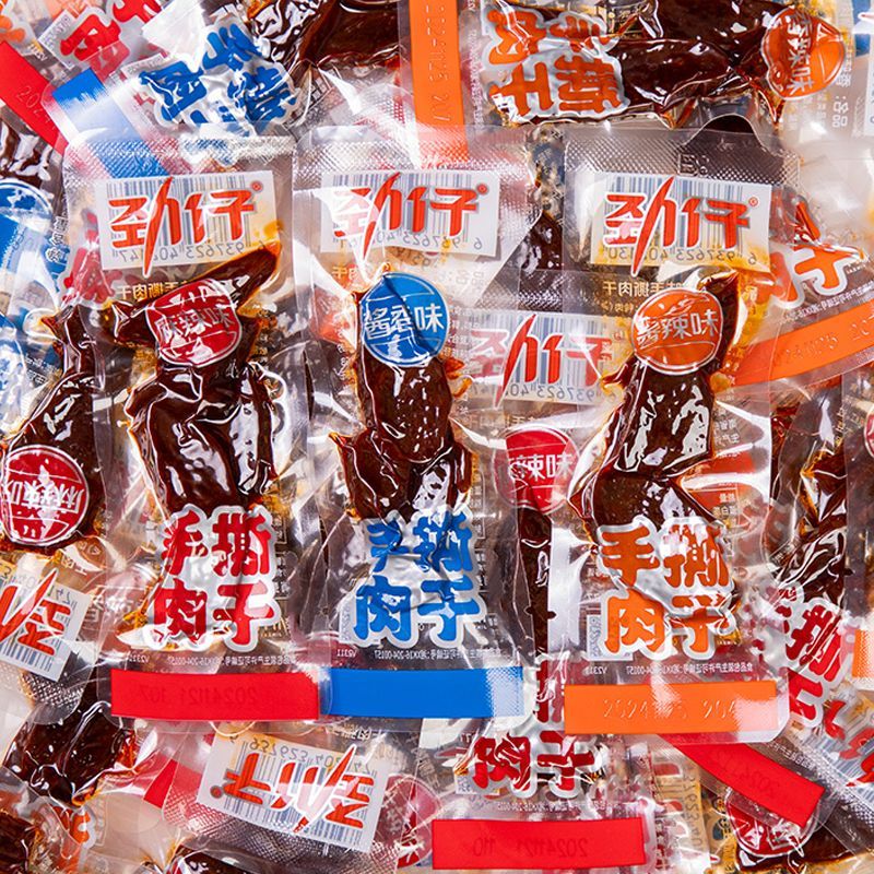 劲仔手撕肉干湖南特产小吃香辣麻辣独立包装鸭肉干解馋休闲小零食