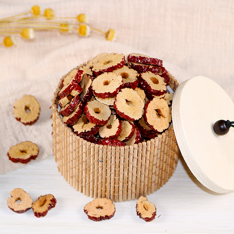 无核红枣干片红枣整箱干货去核红枣片泡茶1000g包邮健康无添加