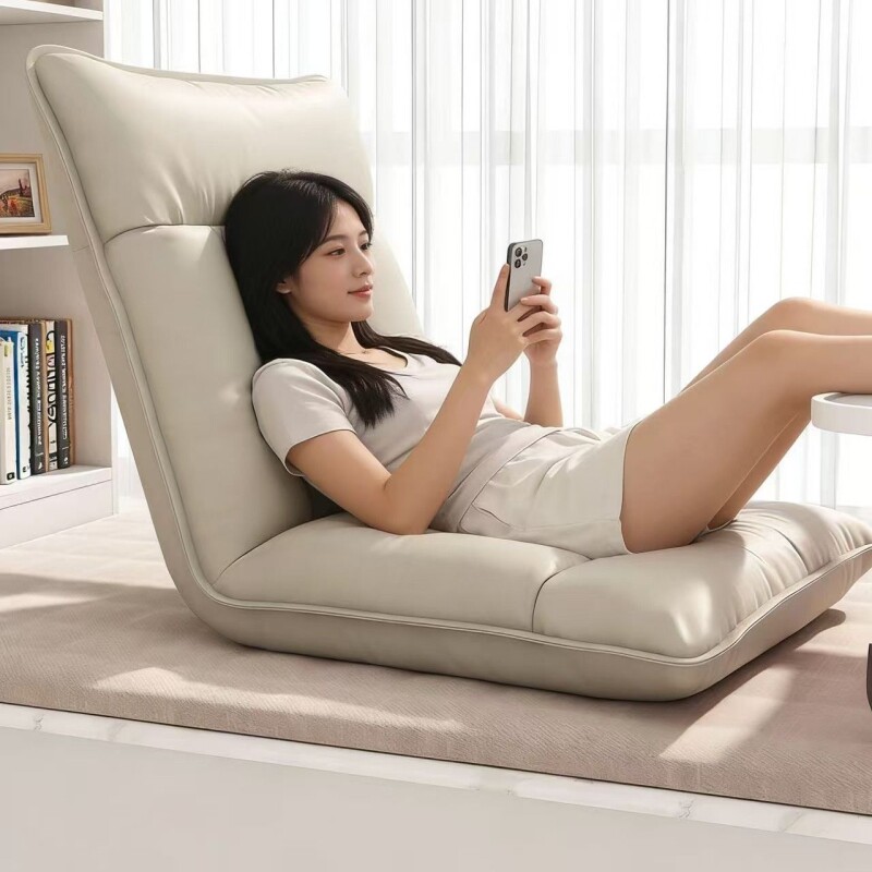 懒人沙发榻榻米床上折叠靠背单人飘窗卧室阳台靠背椅椅子客厅家居