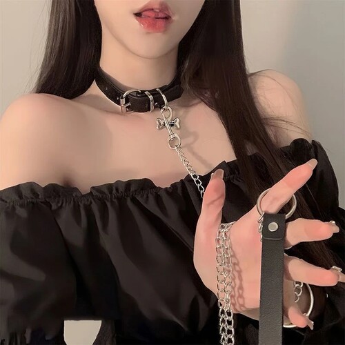 狗骨头女款辣妹choker颈链项圈