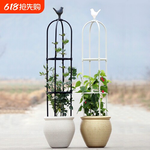 小鸟头钢管包塑花支架